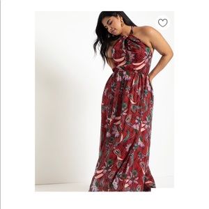 Eloquii Halter  Maxi Dress LIKE NEW